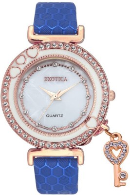 Exotica Fashion EFL-500-Rose-Gold-Blue Special collection for Women Analog Watch  - For Women   Watches  (Exotica Fashion)