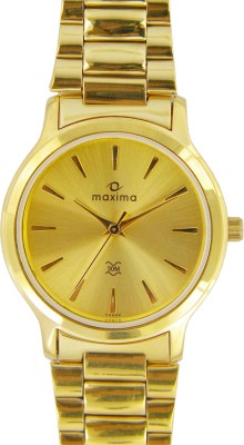 Maxima 04608CMGY Gold Analog Watch  - For Men   Watches  (Maxima)