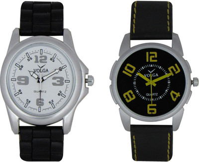 

Volga Branded Leather Quality Designer Dial Diwali Special Combo18 Designer Sport Looks WaterProof Mens Watch Watch - For Men