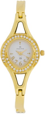 Maxima 24382BMLY Gold Analog Watch  - For Women   Watches  (Maxima)