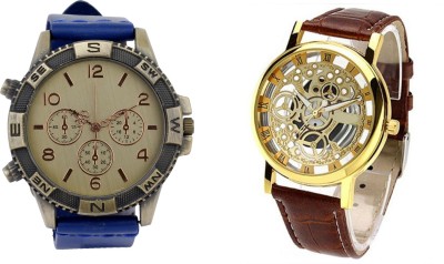 COSMIC DIRECTION BLUE AND BROWN TRANSMECH Analog Watch  - For Couple   Watches  (COSMIC)