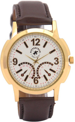 

Pittsburgh Polo Club PBPC-122-GLD Casual Watch - For Men