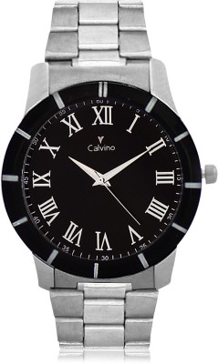 Calvino CGAC-1512220_SilverBlack Analog Watch  - For Men   Watches  (Calvino)