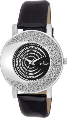 Britton CRYSTAL STUDDED-BR-LR002-BLK Watch  - For Girls   Watches  (Britton)
