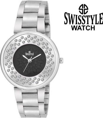 Swisstyle SS-LR1416Crystals Studded on Bezel Dazzle Watch  - For Girls   Watches  (Swisstyle)