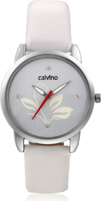 Calvino CLAS-1512-OPN-FLR_WHT-WHT Analog Watch  - For Women   Watches  (Calvino)