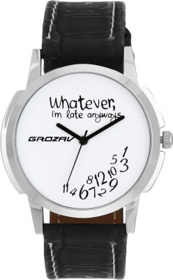 Grozav 103_WHITE_BLACK Analog Watch  - For Men   Watches  (GROZAV)