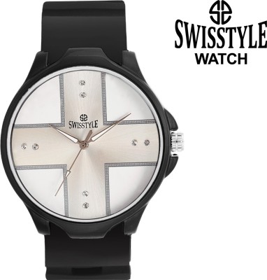 Swisstyle SS-GR7676-WHT-BLK Watch  - For Men   Watches  (Swisstyle)