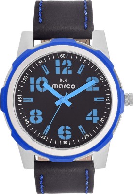 Marco MR-GR239-BLKBLU-BLK Analog Watch  - For Men   Watches  (Marco)