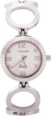 Telesonic TDLX-107 (White) Crystal Era Watch  - For Women   Watches  (Telesonic)