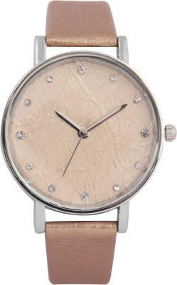 3wish Light Brown Dial Leather Strap Watch  - For Women   Watches  (3wish)