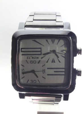 Elwin Dual time square silky Analog Watch  - For Men   Watches  (Elwin)