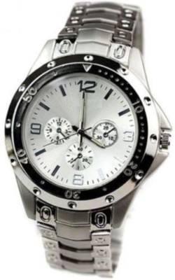 RJ Creation Rosra Silver Watch  - For Men   Watches  (RJ Creation)