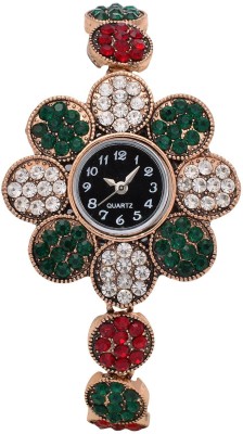 AR Sales multicolour diamond studded Analog Watch  - For Women   Watches  (AR Sales)