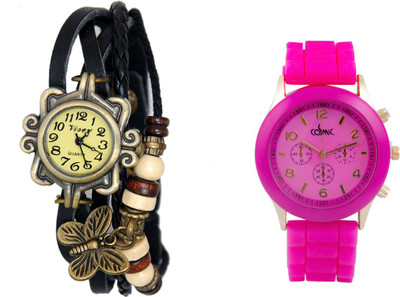 COSMIC GIRLS BRACELET WATCH WITH GIRLS ANALOG WATCH Q-123 Analog Watch  - For Women   Watches  (COSMIC)