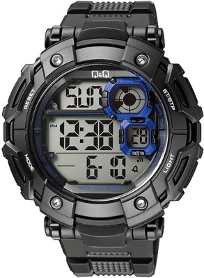 Q&Q M150-002Y 1/100S CHRONO Digital Watch  - For Men   Watches  (Q&Q)