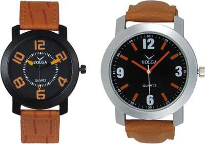 

Volga Branded Leather Quality Designer Dial Diwali Special Combo398 Designer Sport Looks WaterProof Mens Watch Watch - For Men