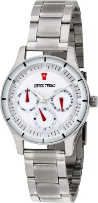 Swiss Trend ST2176 Silver Stainless Steel Chronograph Analog Watch  - For Women   Watches  (Swiss Trend)