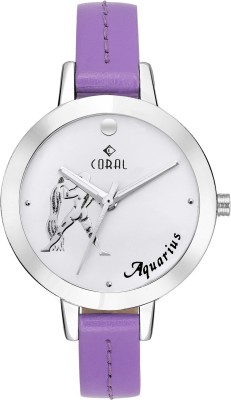 Coral ZODIAC AQUARIUS Watch  - For Women   Watches  (Coral)