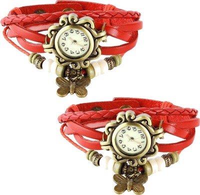 Mobspy Combo of 2 VB-310 Vintage Butterfly Analog Watch  - For Women   Watches  (Mobspy)