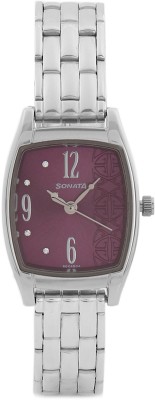 Sonata 87003SM01AC Analog Watch  - For Women   Watches  (Sonata)