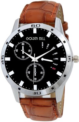 Golden Bell GB-527BlkD Analog Watch  - For Men   Watches  (Golden Bell)