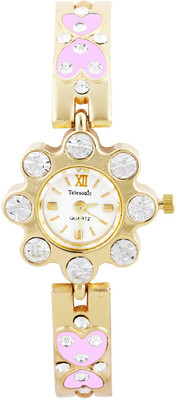

Telesonic LCGWTP-17 White Myra Jewell Watch - For Women