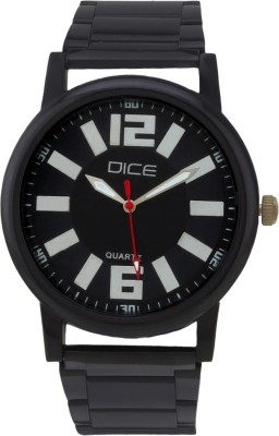 Dice DCMLRD38SSBLKBLK512 Black-Track Analog Watch  - For Men   Watches  (Dice)