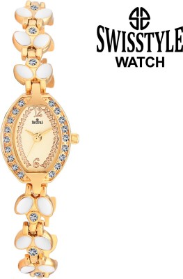 Swisstyle SS-LR4000-GLD-WHT Dazzle Watch  - For Women   Watches  (Swisstyle)