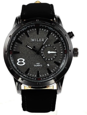 Miler A87 Dull Finish Strap Analog Watch  - For Men   Watches  (Miler)