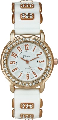 Geneva Platinum Stylish Silicone Strap Watch  - For Women   Watches  (Geneva Platinum)