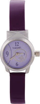 

Telesonic TBOS-004 (Purple) Butterfly Round Watch - For Women