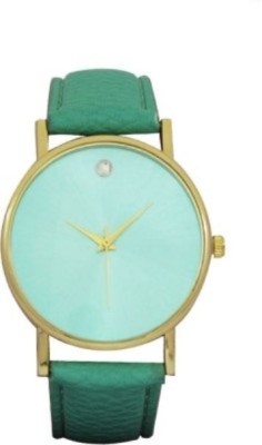 Vency Creation SINGLE DIAMOND GREEN 001 Analog Watch  - For Couple   Watches  (Vency Creation)