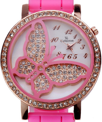 

Zoya-Hongz ZHZ-BUTLTPK-07 Butterfly Dial Watch - For Women