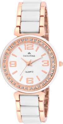 Swisstone CREM505-WHT-RGOLD Watch  - For Women   Watches  (Swisstone)