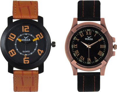 

Volga Branded Leather Quality Designer Dial Diwali Special Combo393 Designer Sport Looks WaterProof Mens Watch Watch - For Men