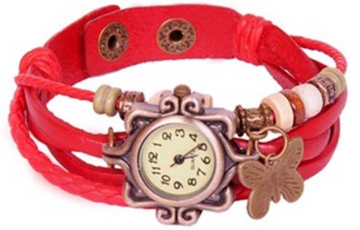 Design Culture dgcVINTAGE-Red Vintage butterfly Analog Watch  - For Girls   Watches  (Design Culture)