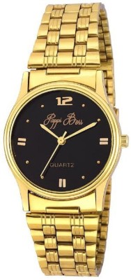 Pappi Boss Sober Golden Chain Analog Watch  - For Men   Watches  (Pappi Boss)