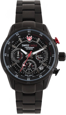 Swiss Eagle SE-9077B-IPB-01 Watch - For Men