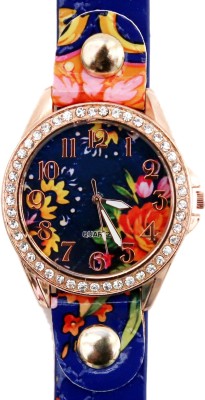 COSMIC GENEVA COLLECTION0908h ROSE GOLD DIAL COLOR AND MULITCOLOR STRAP DESIGN Analog Watch  - For Women   Watches  (COSMIC)