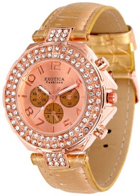 Exotica Fashions EFN-07-Rose-Gold Dm Series Watch  - For Women   Watches  (Exotica Fashions)