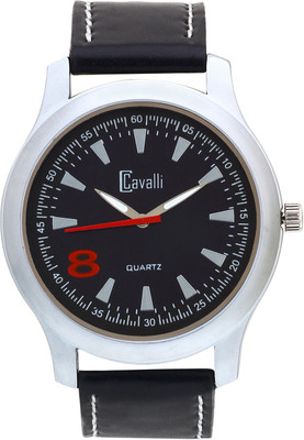 

Cavalli CW088 Black Leather Watch - For Men