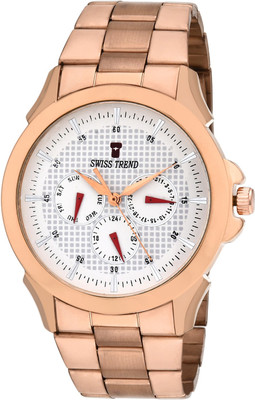 

Swiss Trend ST2180 Golden Premium Chronograph Watch - For Men