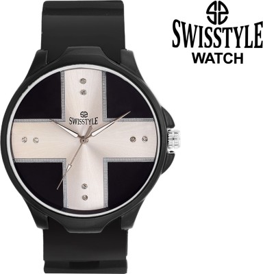 Swisstyle SS-GR7677-WHT-BLK Watch  - For Men   Watches  (Swisstyle)