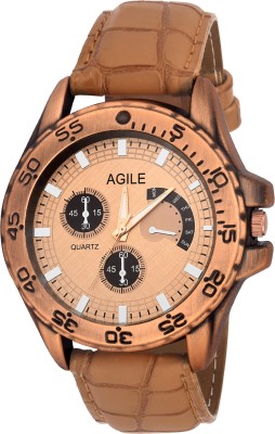 Agile AGM094 classique chrono pattern Dial Analog Watch  - For Men   Watches  (Agile)