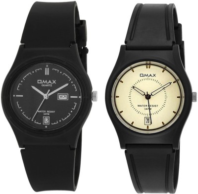 Omax FS139_154_Black _White Watch  - For Couple   Watches  (Omax)