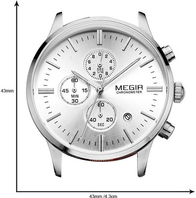 

Megir 2011-NYL-SLV Watch - For Men