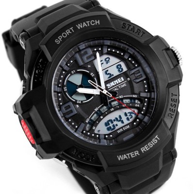 Skmei 1017BLK Sports Analog-Digital Watch  - For Men   Watches  (Skmei)