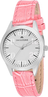 SWISSTONE VOGLR511-WHT-PNK Watch  - For Women   Watches  (Swisstone)
