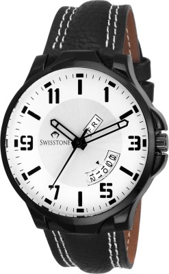 Swisstone SW-BK135-WHT-BK Analog Watch  - For Men   Watches  (Swisstone)